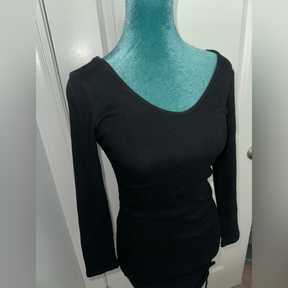Long sleeve Ribbed Dress - Picture 4 of 5